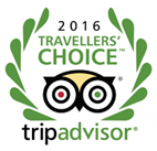 2016 Travelers Choice Award from TripAdvisor